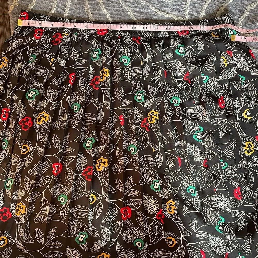 Vintage Alfred Dunner‎ Floral Matching Skirt & Top Set Size 12/14